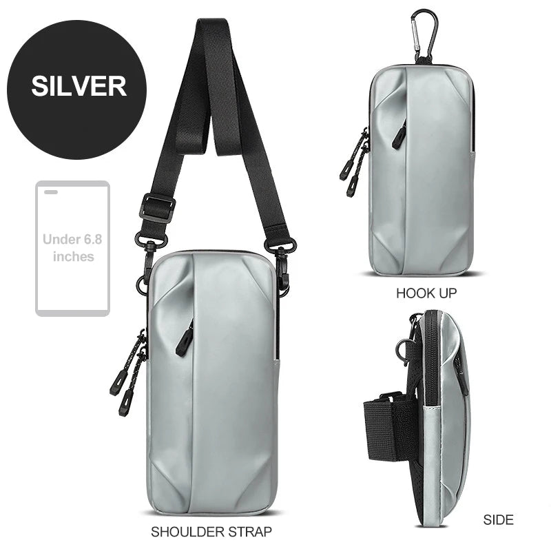 Cell Phone Armband for Running Magnetic Armband Bags for Women Mobile Phone Wrist Stand Bag for Men Running Racing Accessories