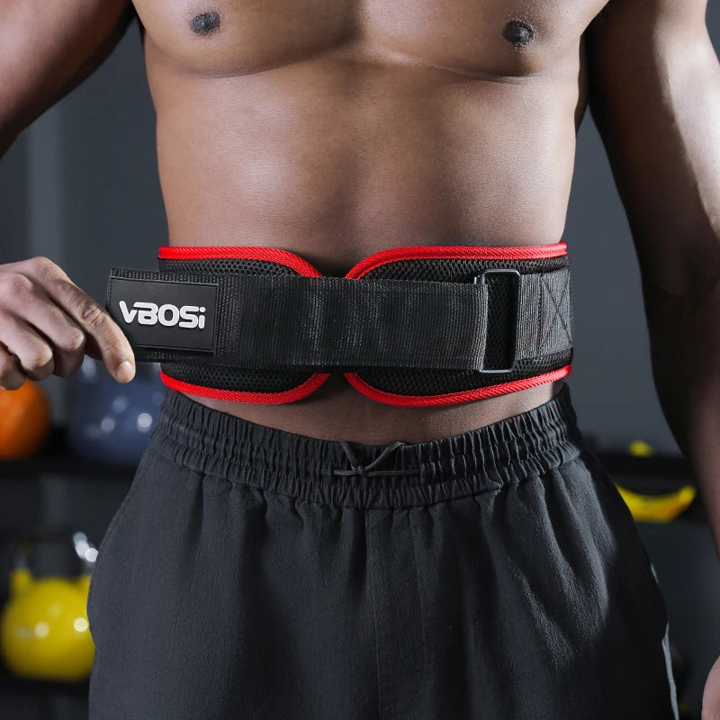 VBOSi Men & Women Adjustable Premium Weightlifting Belt – Waist Support for Deadlifts, Strength Training
