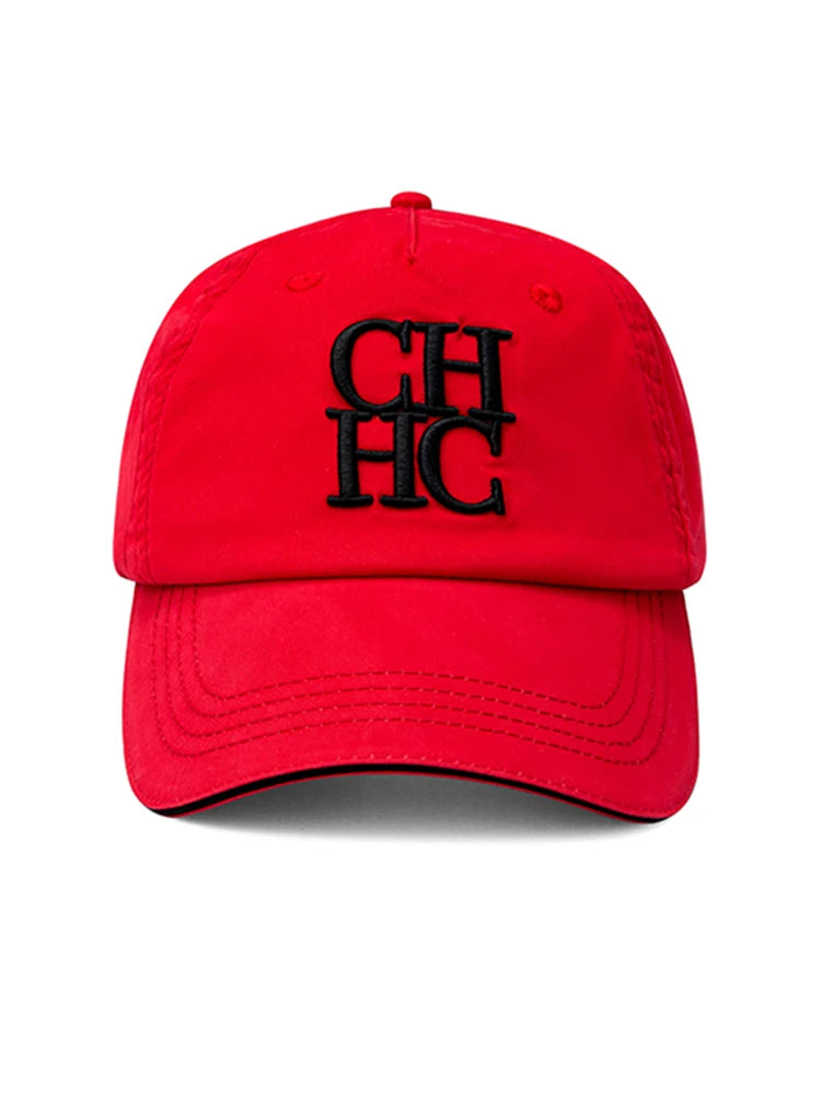 CH Embroidered Baseball Cap Casual Cotton Dad Hat Adjustable Breathable Sun Hat For Outdoor Sports