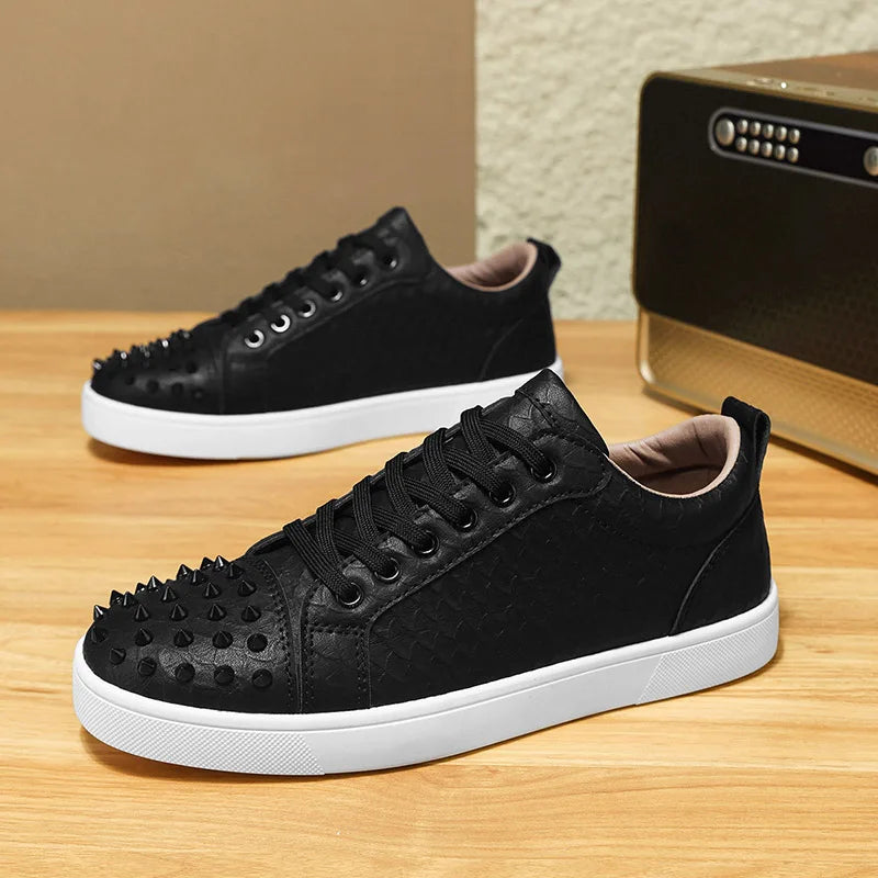 Comfortable Breathable Studded Sneakers for Men Women Casual Sports Shoes Fashion Lightweight Walking Shoes