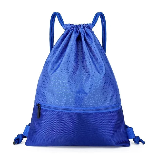 Outdoor Sport Drawstring Pocket Simple Backpack Men's and Women's Fitness Backpack Lightweight Basketball Bags Oxford Zipper Bag
