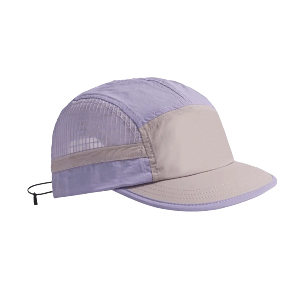 Color-Blocked Quick-drying Baseball Cap Retro 5-panel Soft Brim Breathable Peaked Cap Adjustable Lightweight Mesh Running Caps