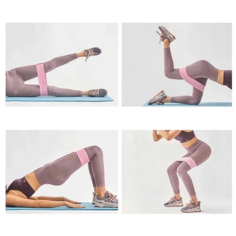 New Basic Fabric Resistance Hip Booty Bands Glute Thigh Elastic Workout Bands Squat Circle Stretch Fitness Strips Loops Yoga Gym