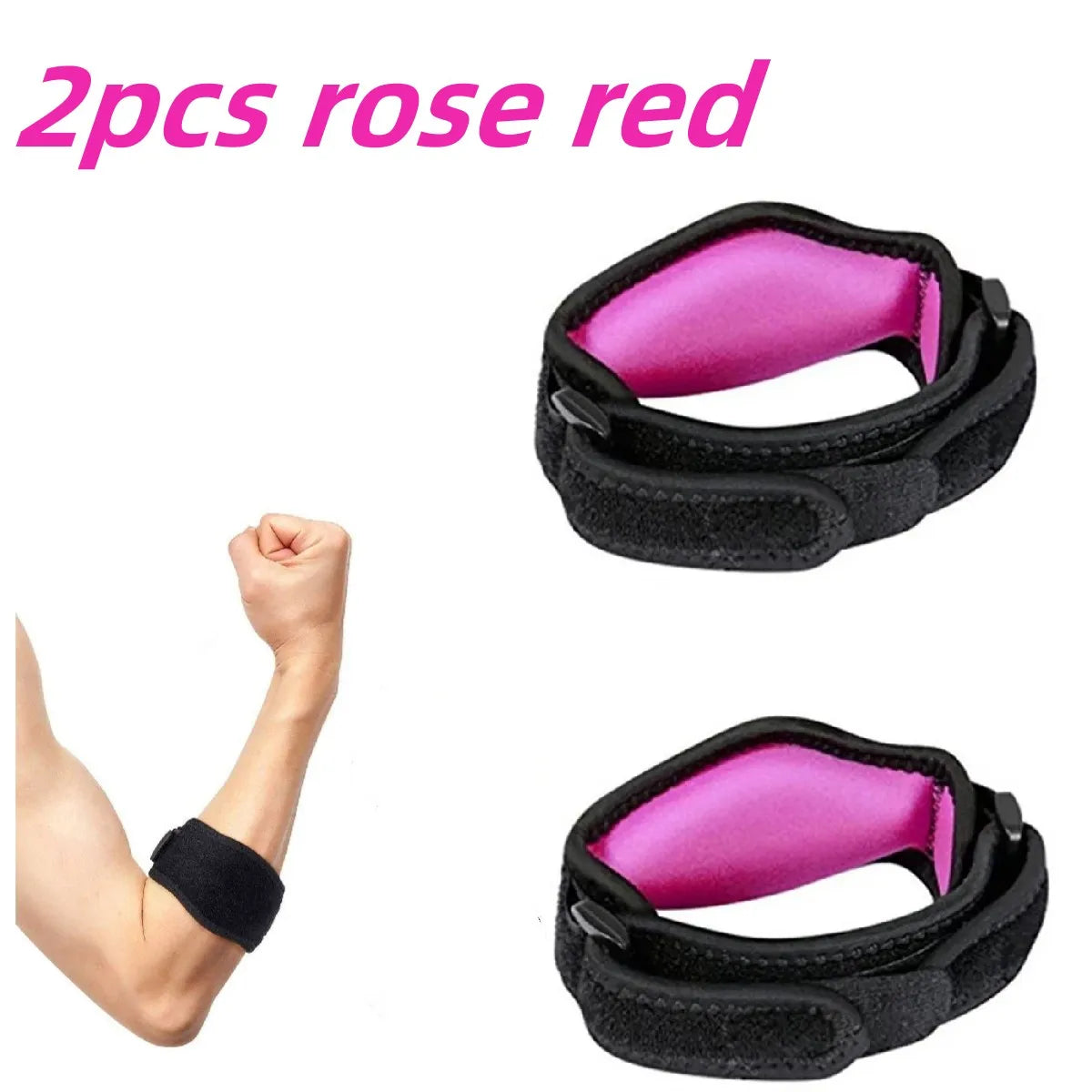 1pc Adjustable Elbow Brace - Sports Compression Arm Support for Basketball, Tennis, Volleyball, Golf - Unisex Fitness Tool with