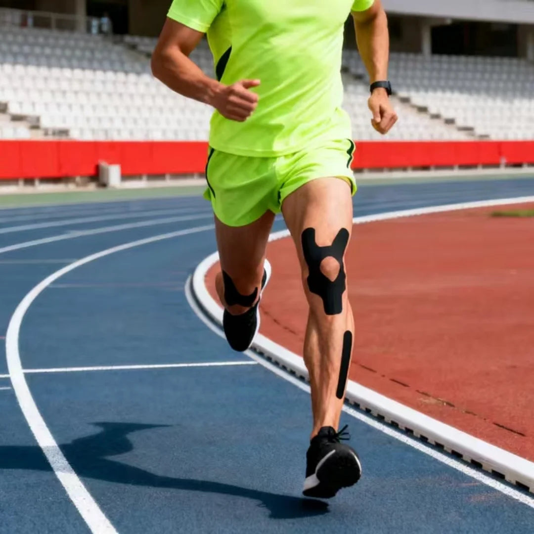 -Sports Kinesio Tape Muscle Kinesiology Elastic Knee Pain Relief Strain Patch Athletic Recovery Stickers Fitness Bandages