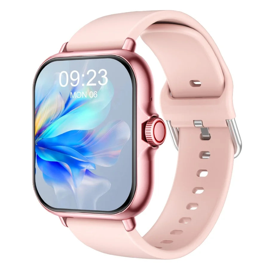 Multifunctional Full Touch Screen Sports Smart Watch,Answer Make Call, Fitness Tracker, Voice Assistant, Alarm Clock, Music Control, Information Alerts, Pedometer, Suitable for Android & IPhone, Unisex, Ideal As A Gift