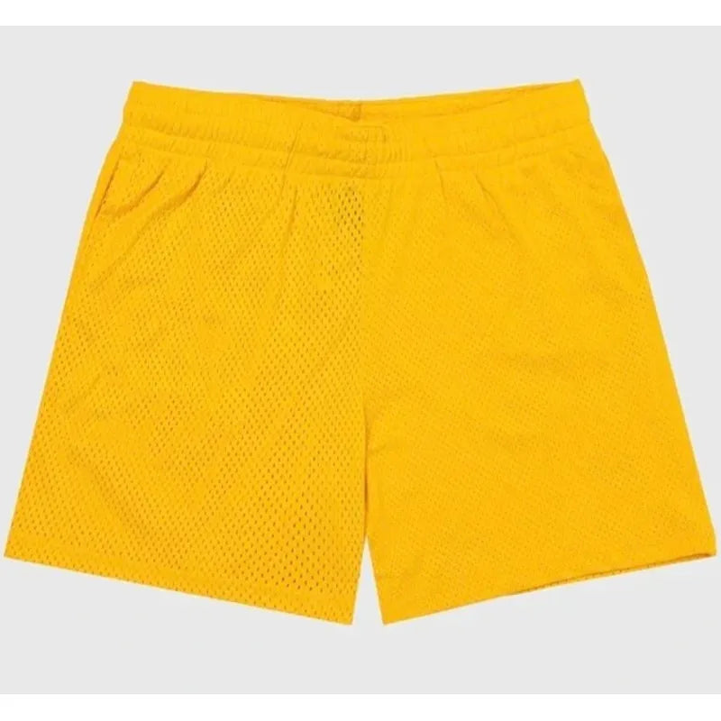 Basic Mesh Shorts Muscle Fitness Shorts Mesh Quick-drying Breathable Sports Basketball Shorts Running No Logo Gym Mesh Shorts