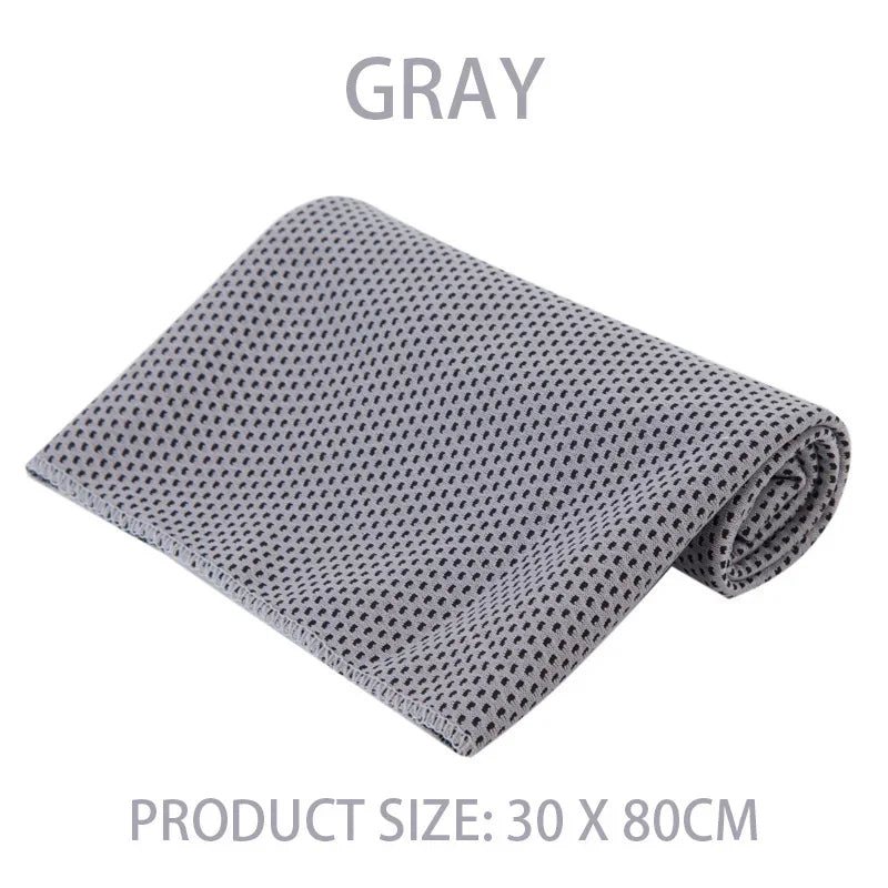Outdoor Microfiber Quick Dry Sports Cooling Ice Towel Cold Sports Towel Fitness Cool Towel Camping