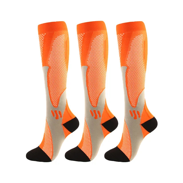 3 Pairs Compression Socks Men Gym Outdoor Football Natural Hiking Cycling Socks Varicose Veins Diabetes Swelling Pregnancy Socks