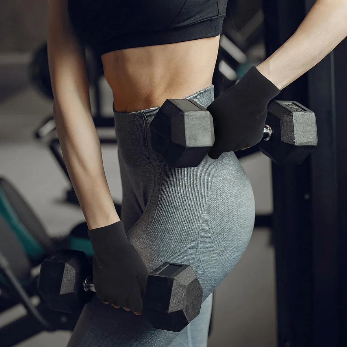 Half-Finger Workout Gloves Non Slip Fingerless Yoga Gloves Fingerless Pilates Glove Weight Lifting Glove for Women for Cycling