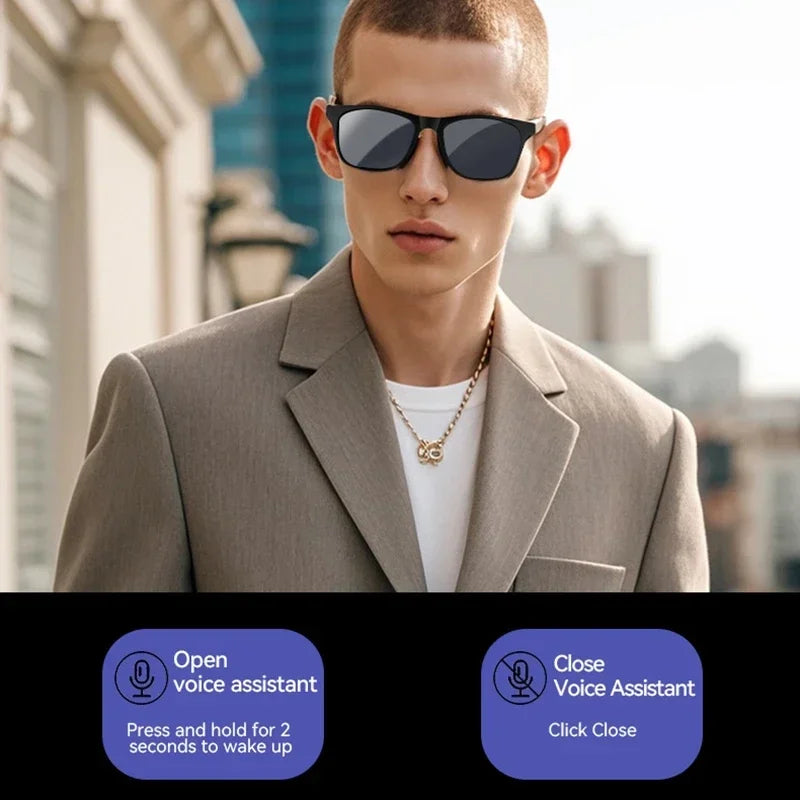 Oneplus NEW 1600W Sunglasses Wireless Bluetooth AI Glasses Smart Remote Control Touch Photo Recording Voice Assistant Translator