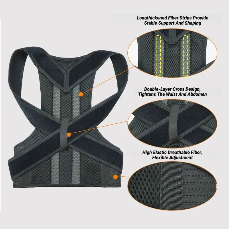 Humpback Posture Corrector, Scoliosis Student Trainer For Prevention, Unisex Sitting Correct Prevention Support Belt