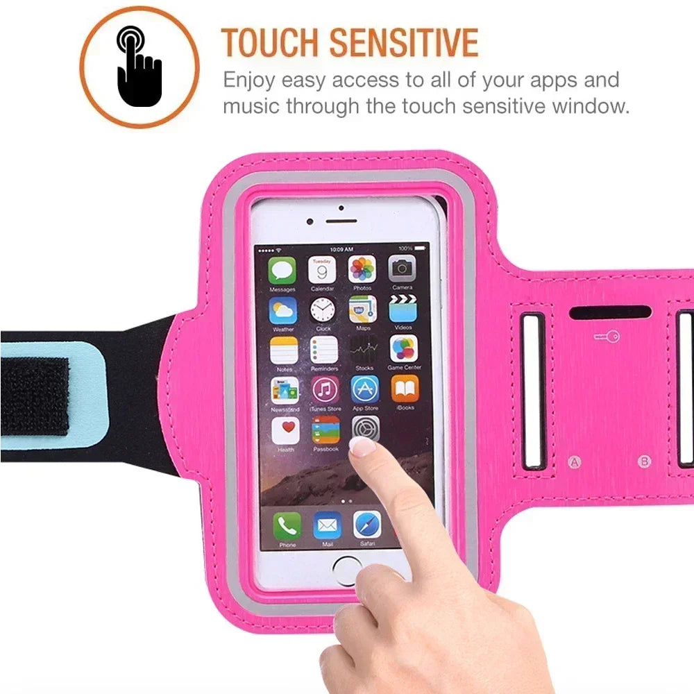Mobile Phone Armband Outdoor Sports Smart 5.5inch Phone Holder Gym Running Phone Bag Arm Band Cases for Samsung iPhone Holder