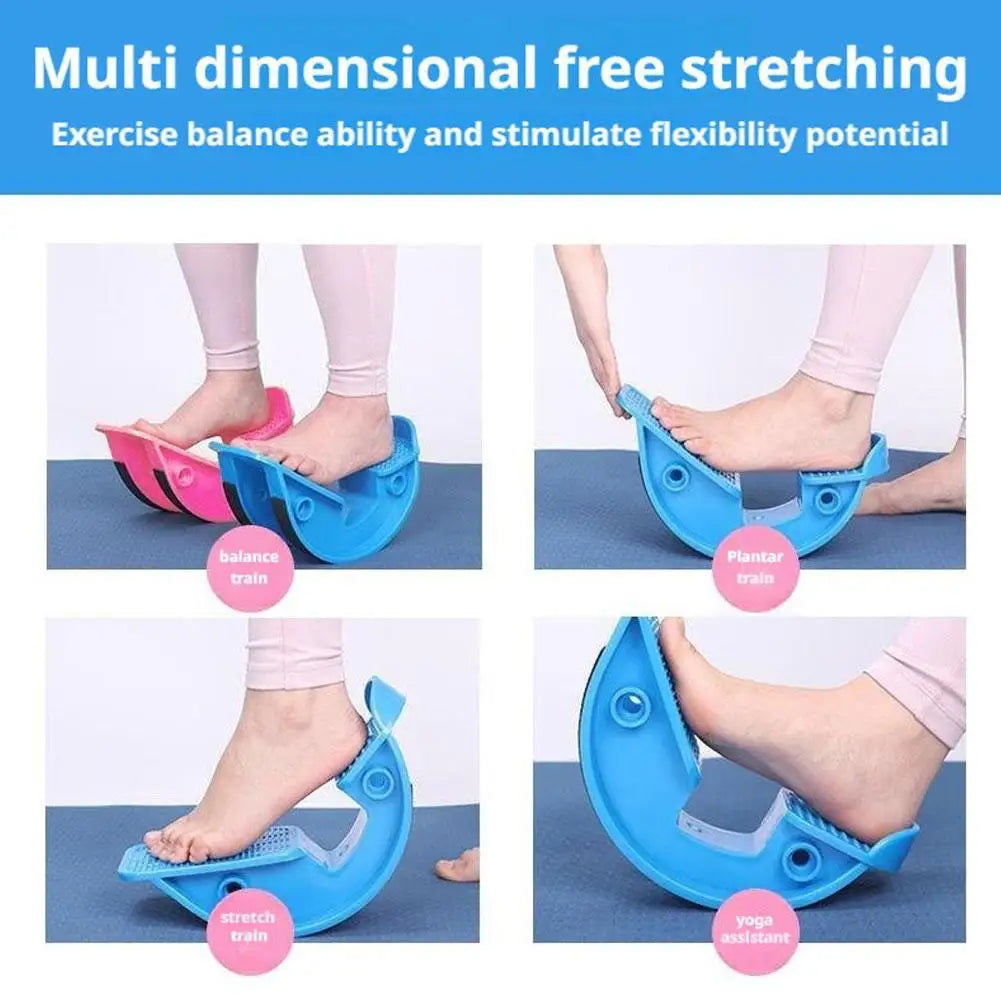 Foot Stretcher Rocker Arm Calf Ankle Stretching Board Stretching Yoga Fitness Yoga Fitness Curved Stretching Tool