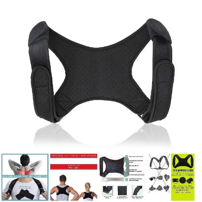 Posture Corrector Adjustable Back Fracture Support MenWomen Back Clavicle Spine Shoulder Correction Brace Belt Strap Comfortable