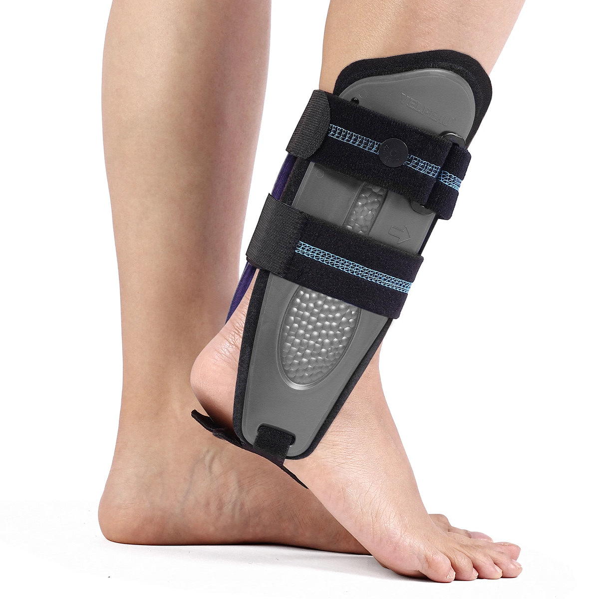 VELPEAU Stirrup Ankle Brace for Sprains Tendonitis Ligament Injury, Adjustable Ankle Splint Stabilizer Fits Left and Right Feet