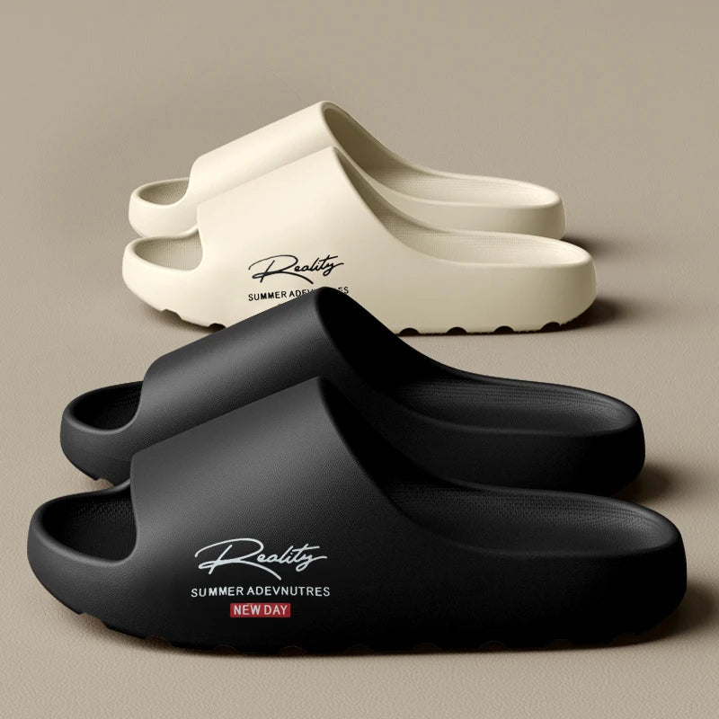 Comfortable And Lightweight Outdoor Slippers, Non-Slip Home Summer Beach Slippers, Same Style For Men And Women(No Shoe Box)