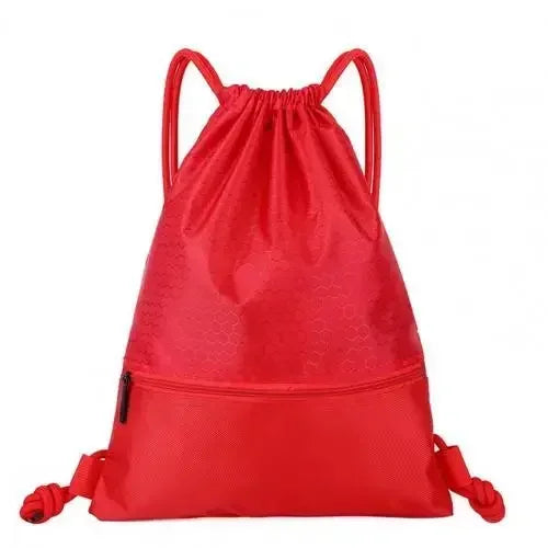 Outdoor Sport Drawstring Pocket Simple Backpack Men's and Women's Fitness Backpack Lightweight Basketball Bags Oxford Zipper Bag