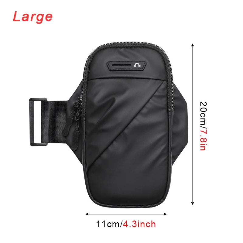Zipper Running Bags Lightweight Wrist Wallet Pouch for Phone Key Card Sweatband Gym Fitness Sports Cycling Wristband Arm Bag