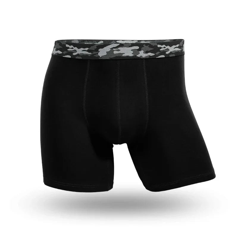 Plus-size men's underpants anti-wear leg cotton underpants Sports fat pants boxers running breathable youth underpants