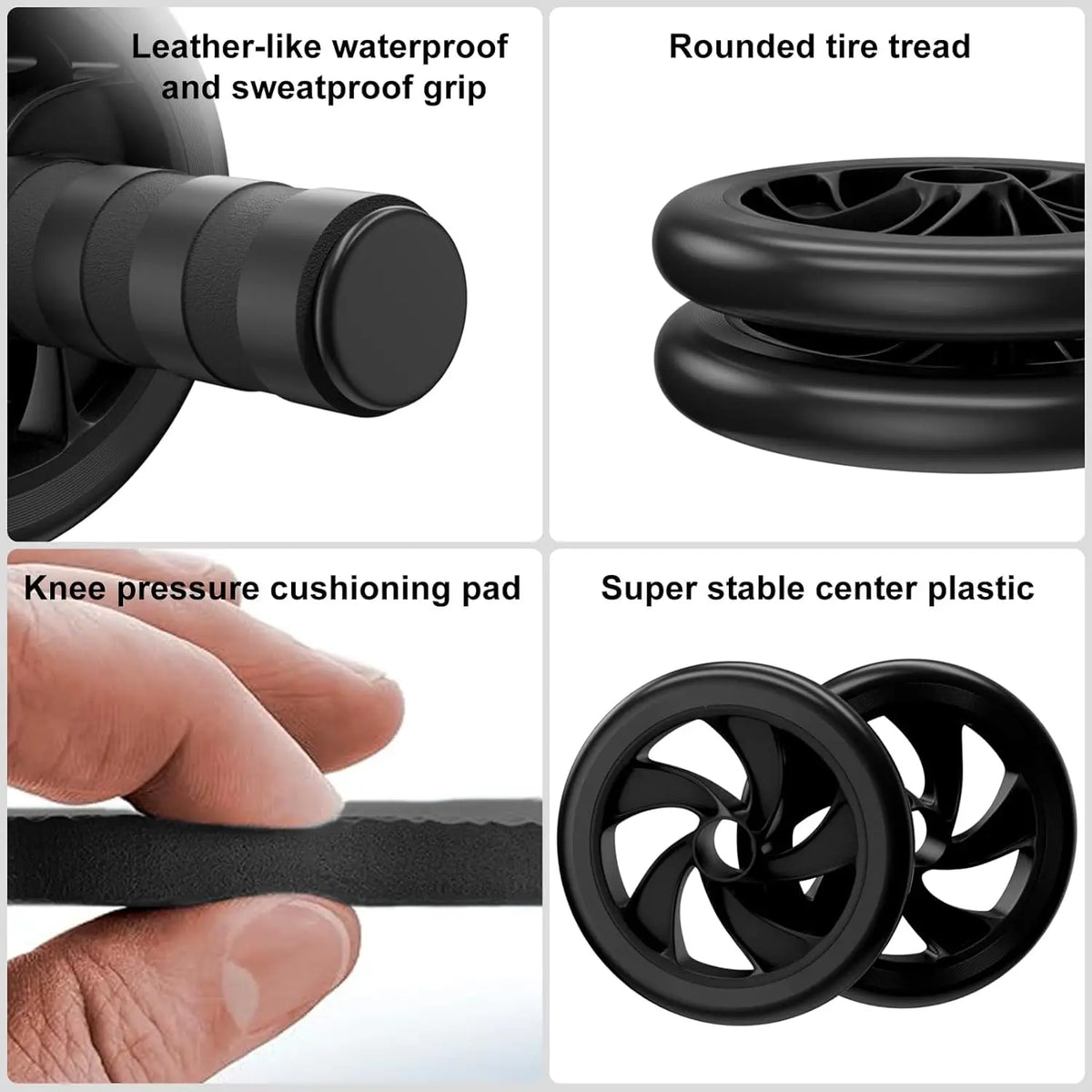 Abdominal Wheel, Ab Roller for Abdominal Exercise Machine, Abs Workout Equipment, Core Strengthening Trainer Fitness Belly Training, Entrainement maison equipement.accessories gym stuff