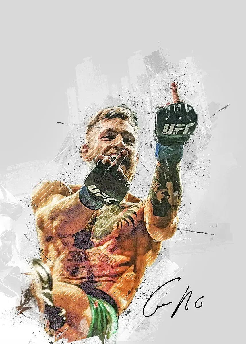 Boxer Wall Art Poster Nate Diaz Boxing Motivational Quote Canvas Painting Prints Decor Pictures Living Room home Decor cuadros