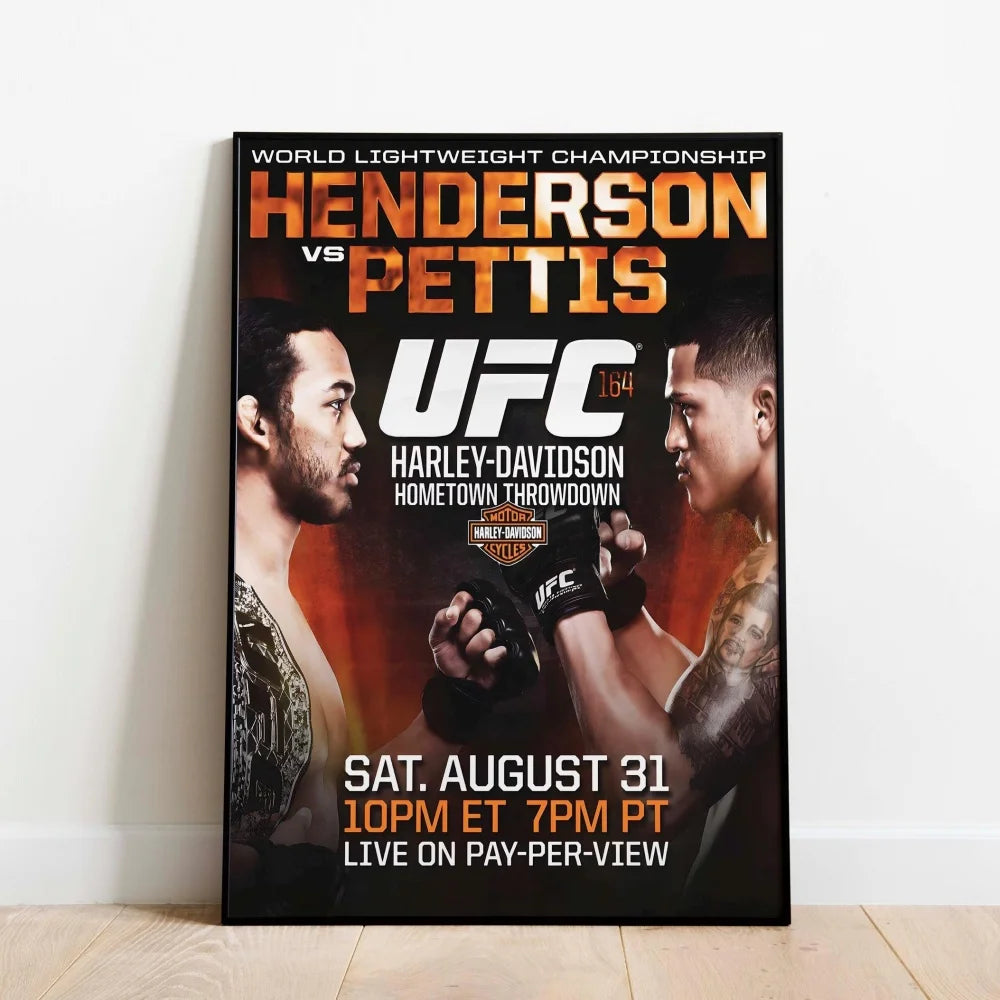 Famous Boxing Legends Posters Fighting UFC 143-180 JONES ALDO Poster Canvas Print Painting Wall Decor Gym Home Mural Cuadros