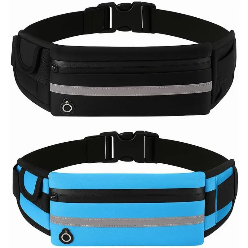 Waterproof Men Women Running Belt Waist Bag Hidden Cell Phone Holder Portable Multi Pocket Gym Jogging Fitness Sports Pouch