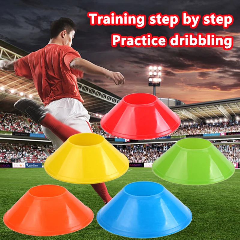 10pcs Cone Set Small round logo plate Football Training obstacle sign For Kid obstacle Avoiding Sport Training Accessories