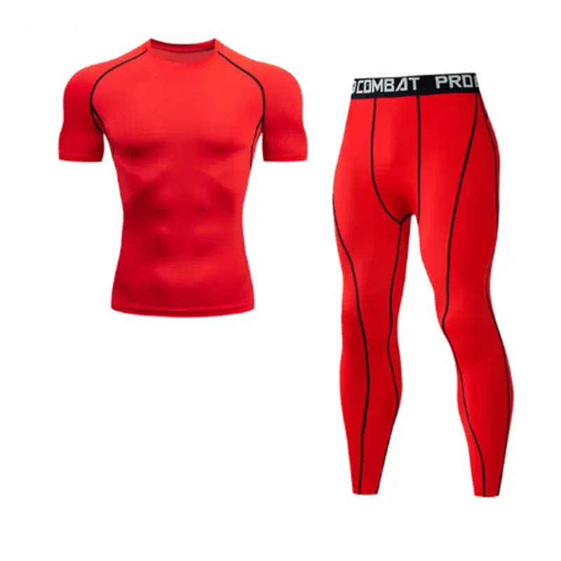 Running Yoga Cycling Compression Suit Basketball Track And Field Training Suit Sports Training Slim-fit Sweat Absorption Suit