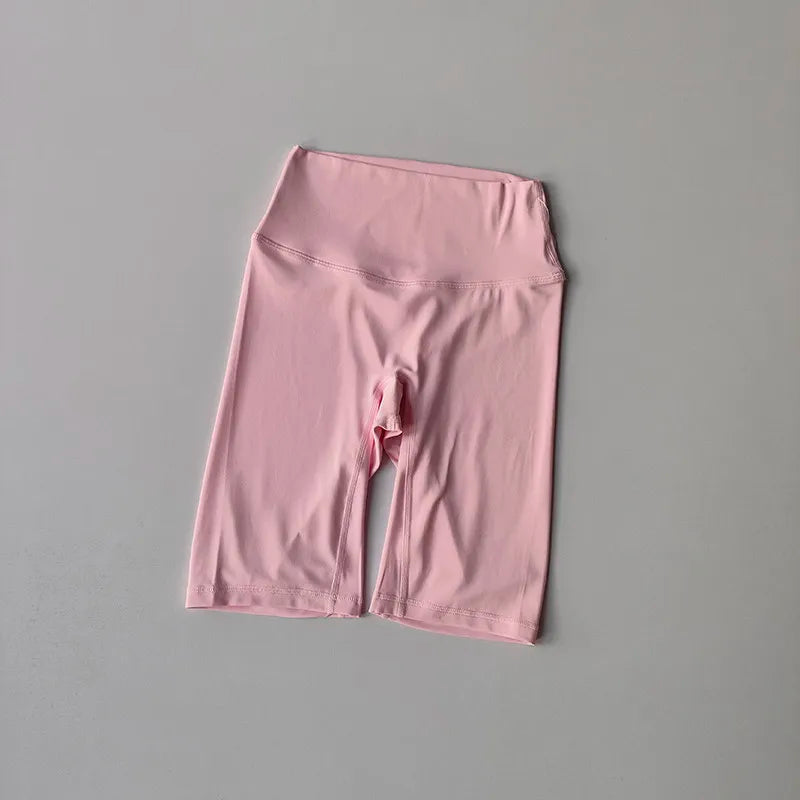 Summer High-Waist Yoga Shorts for Women Fitness Workout Shorts Booty-Lifting Sport Gym Soft Breathable Running Cycling Shorts