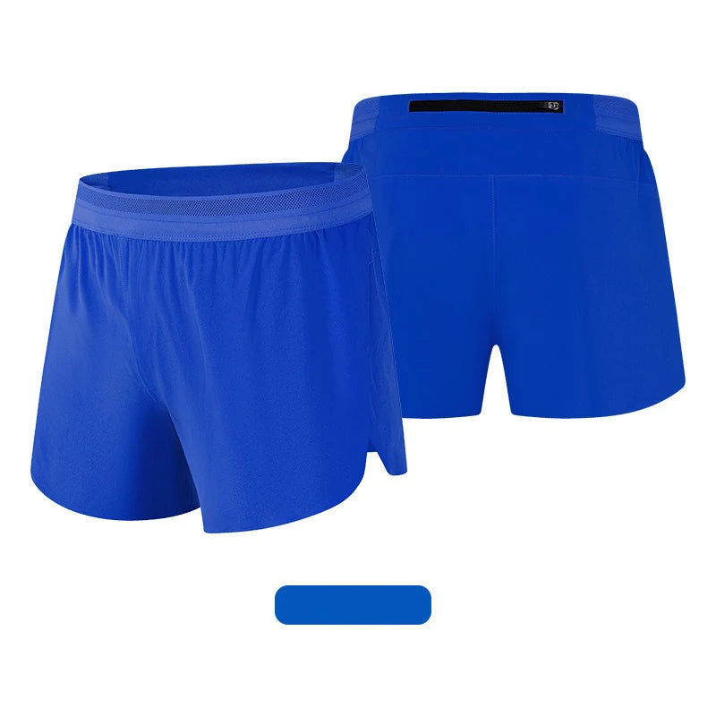 Men Marathon Racing Gym Sports Shorts Anti-escaping Lining Quick Dry Workout Training Fitness Jogging Short Arrow Pants