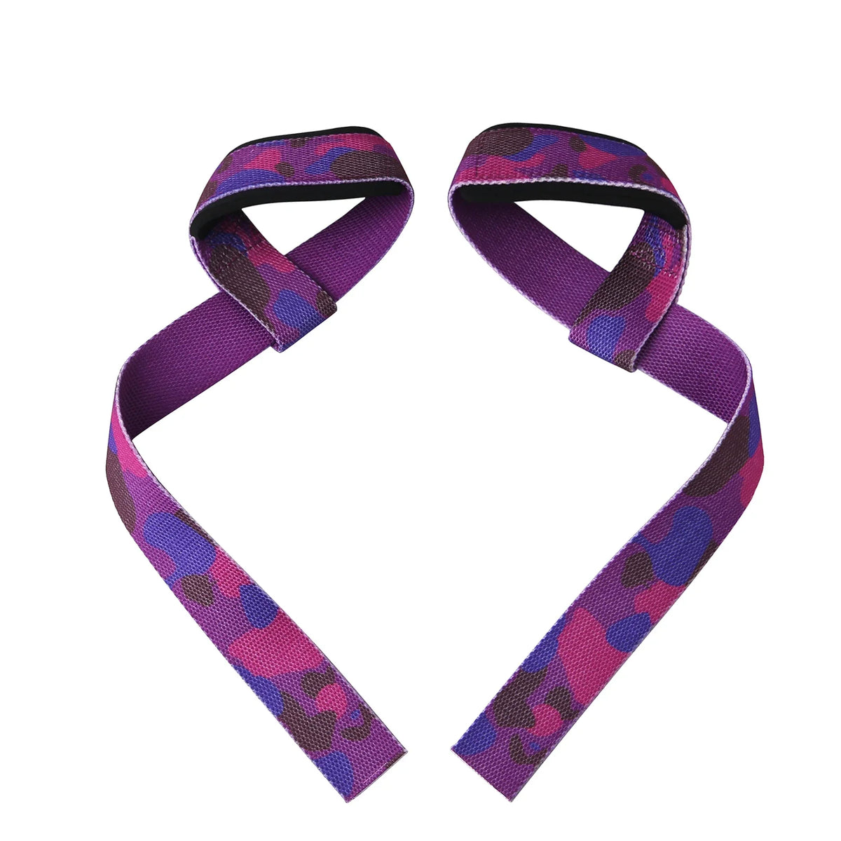 Anime Camo Wrist Lifting Straps Grips Band-Deadlift Straps with Neoprene Cushioned Wrist Padded
