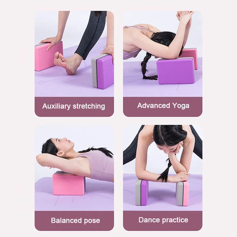 1PC Yoga Building Blocks Cubes Reinforcement Mats Sports Pilates Bricks Exercise Home Exercise Equipment Fitness Eva YJZ01