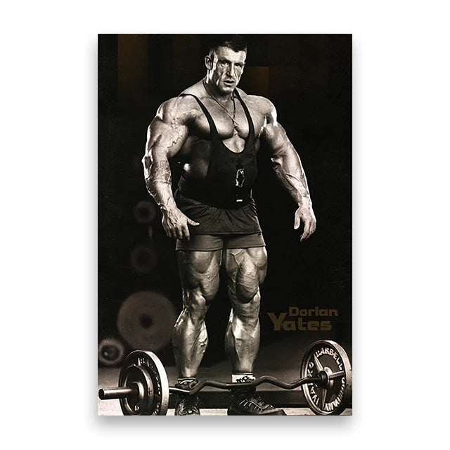 Dexter Jackson Poster Canvas Wall Art Print Mural Bodybuilder Darian Yates Decorative Painting for Home Gym Decor Gift Unframed