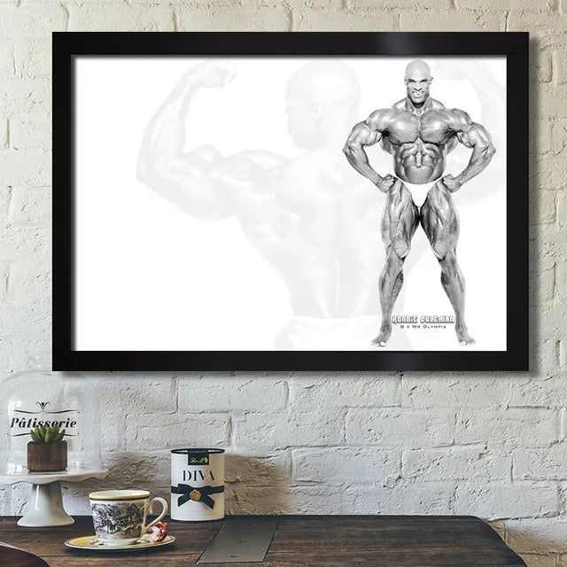 Ronnie Cullman Bodybuilder, Male Gym Muscle Fitness Champion Hot Sale, Print Art Canvas Poster, Living Room Decor, Home Picture