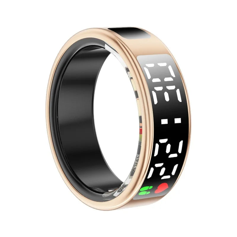 Smart Rings Display Screen Set Waterproof Health Tracker Heart Rate Sleep Healths Monitoring Ring Wearable Smarts Jewelry