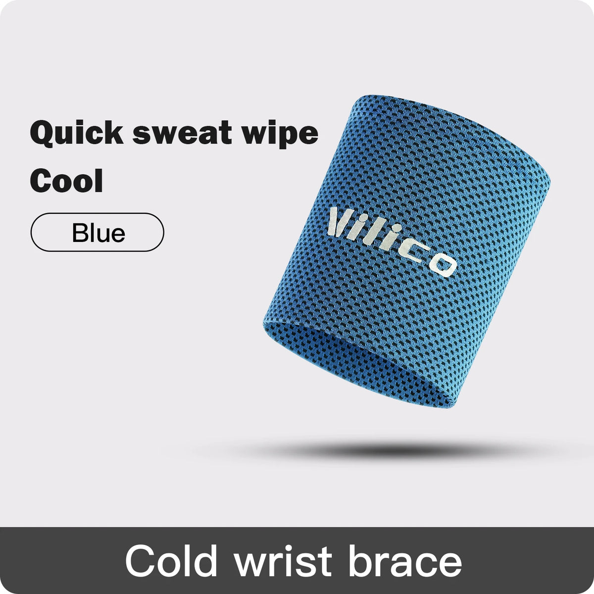 1/2 PC Summer Ice Cooling Wrist Sweatband Sport Wristband Volleyball Gym Wrist Brace Support Sweat Band Towel Wrist Protect