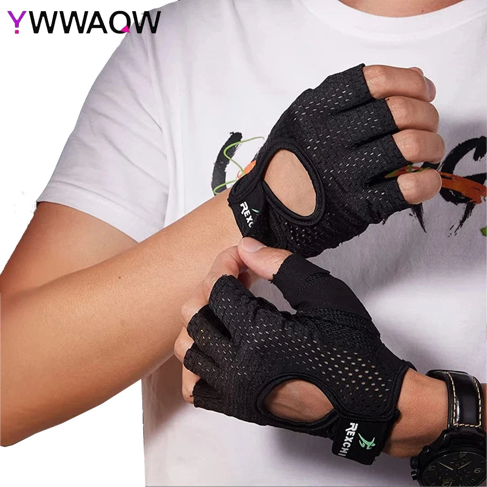 Gym Gloves Fitness Weight Lifting Gloves Body Building Training Sports Gloves Workout Half Finger Hand Protector for Men Women