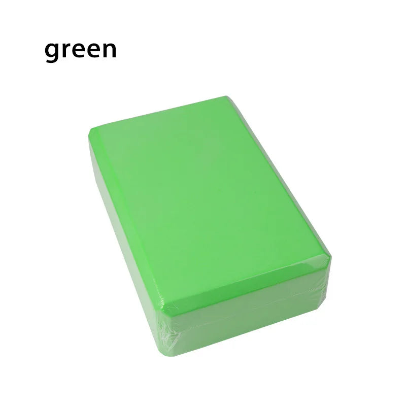 Yoga Blocks Gym Foam Brick Pilates Stretching Body Shaping Building Cubes High Density Foam Blocks Solid Color Balance Blocks
