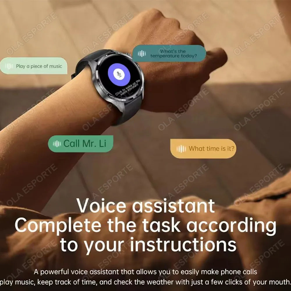 2026 Men's Smart Watch HD Display Health Tracking Bluetooth Calls Heart Rate Monitor Voice Assistant GPS Sports Smartwatch Ht30