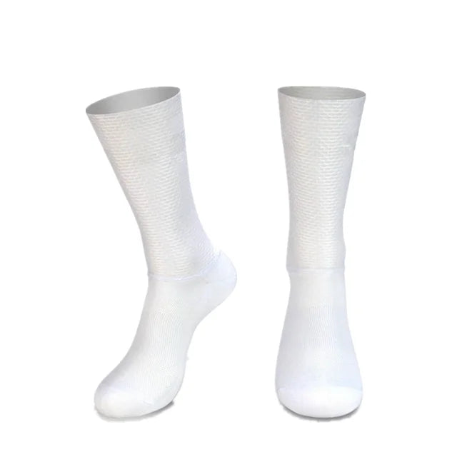 New Pro Socks Team Aero Anti Slip Silicone Cycling Socks Men Bicycle Sport Running Bike Socks Calcetines Ciclismo
