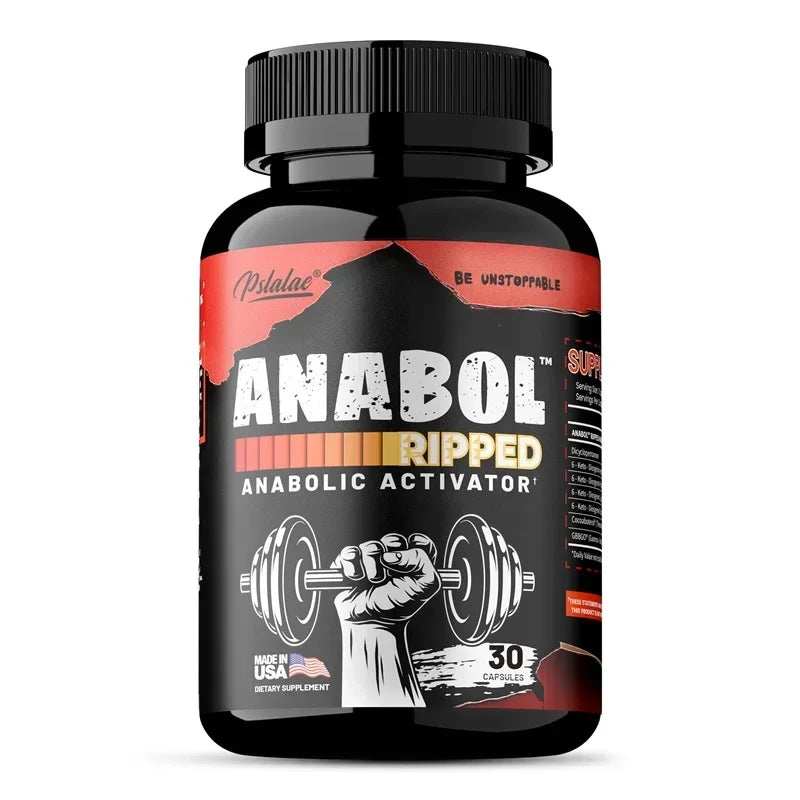 Anabol Ripped Supplement - Helps Build Lean, Firm, High-quality Muscle, Promoting Muscle Growth, Recovery & Strength Enhancement