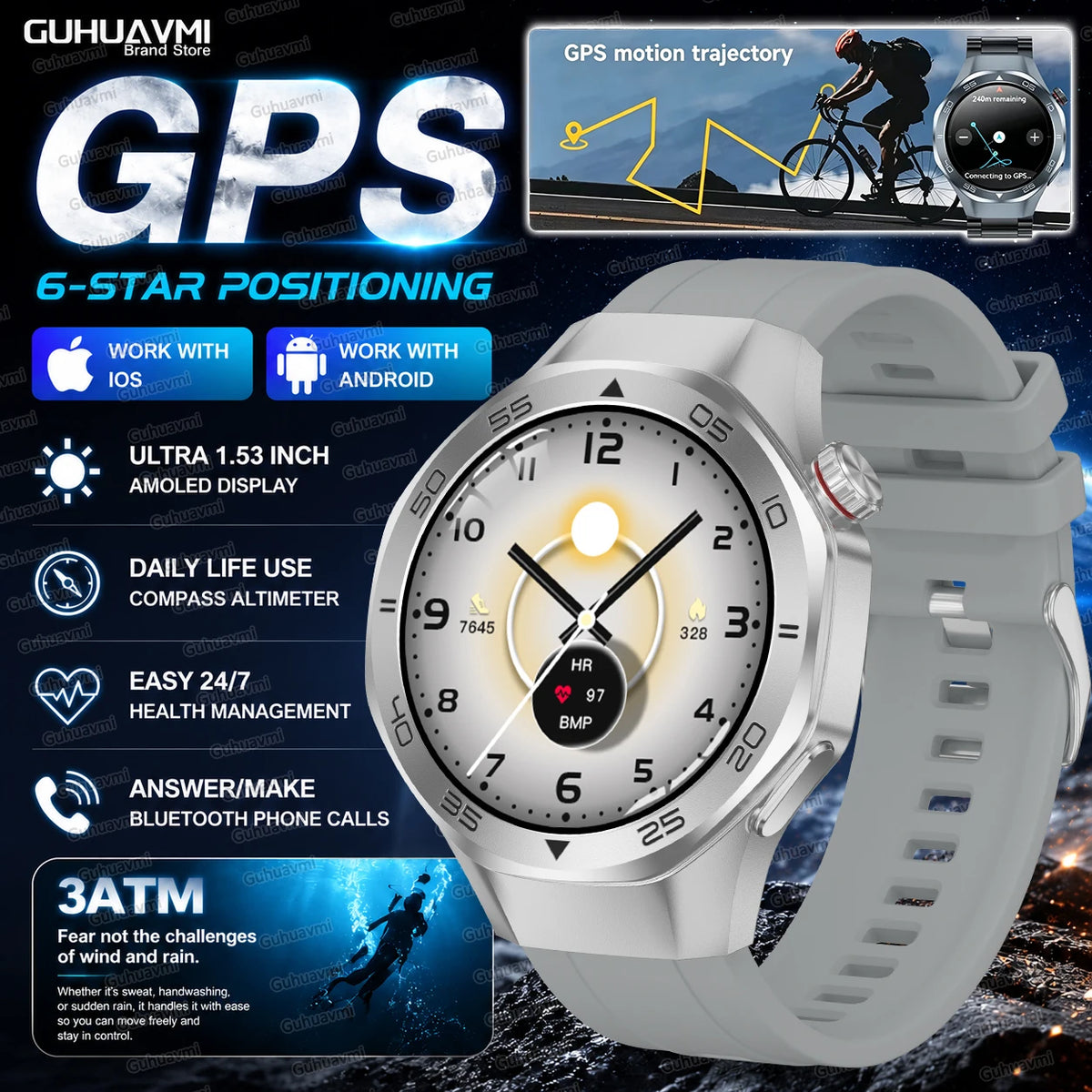 Men Smart watch 6 1.53