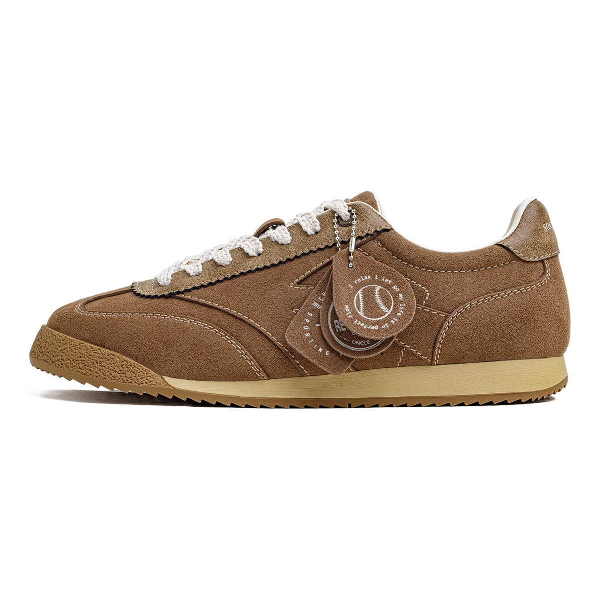 Maden Men‘s Retro Dark Brown Running Shoes German Trainer Style Breathable Sneakers Casual Baseball Shoes for Gym Autumn/Winter