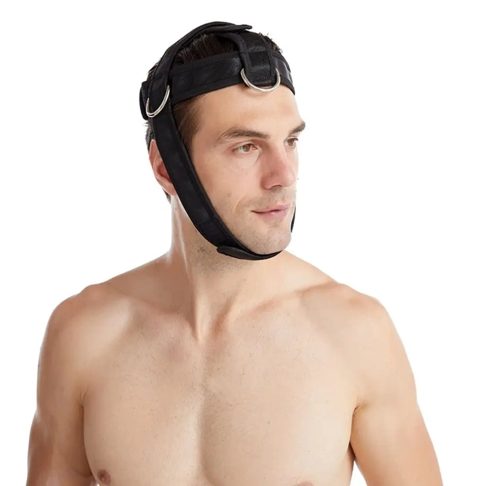 Nylon Webbing Head Training Harness Adjustable Weight Bearing Neck Muscle Trainer Fitness Equipment Cervical Stretch