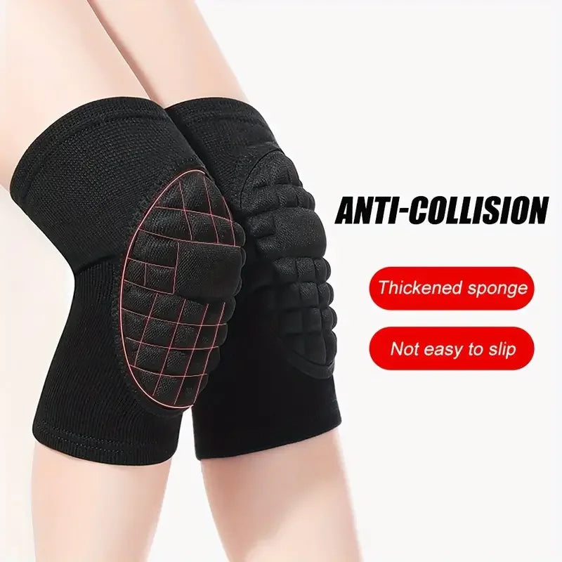 1Pair Protective Sponge Knee Pads for Yoga, Dance, Thickened Honeycomb Square Design for Kneeling For Women Men Sports Kneepad