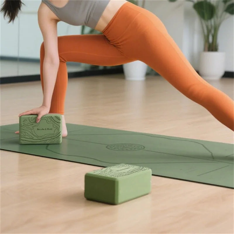 1 Piece Yoga Building Blocks Cubes Reinforcement Mats Sports Pilates Bricks Exercise Home Exercise Equipment Yoga Studio Fitness