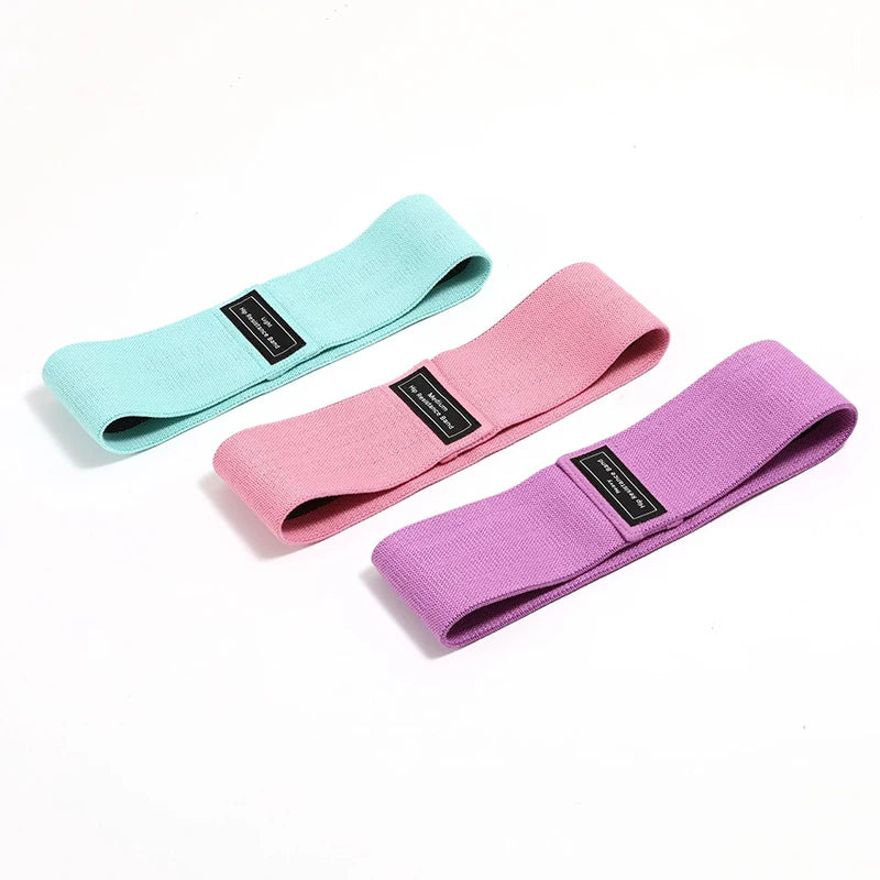 New Basic Fabric Resistance Hip Booty Bands Glute Thigh Elastic Workout Bands Squat Circle Stretch Fitness Strips Loops Yoga Gym