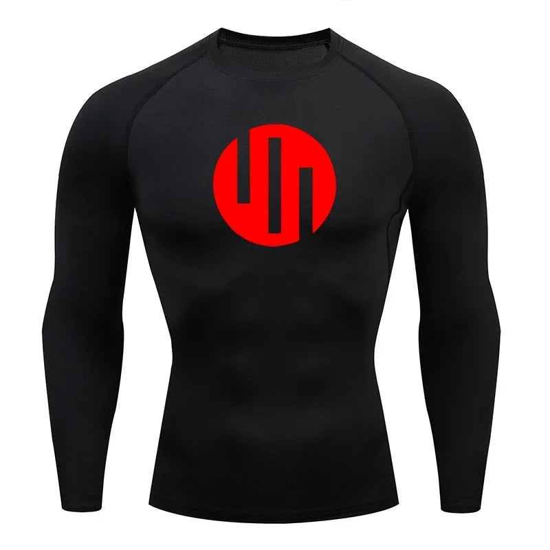 Gym Short Sleeve Running T-Shirt Men's Compression Long Sleeve Shirt Sun Protection Quick Drying Outdoor Sports Top Sportswear